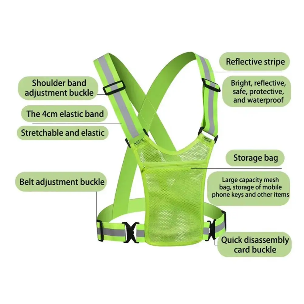 Reflective Safety Vests Lightw - Running Gear Reflective 评论和价格