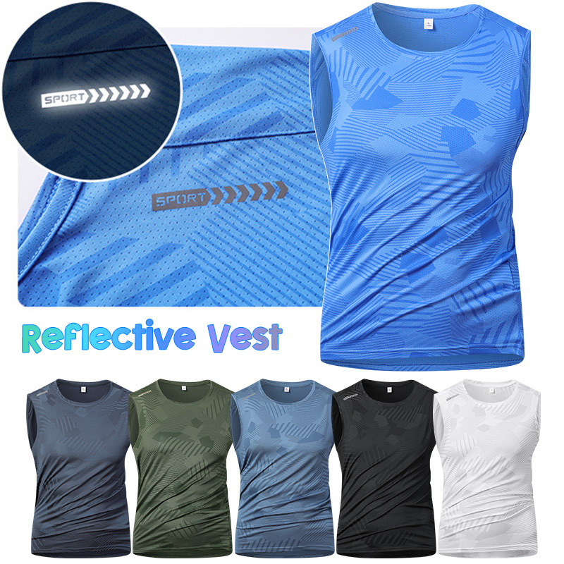 Man Running Reflective Vest Su - Running Gear Reflective 评论和价格