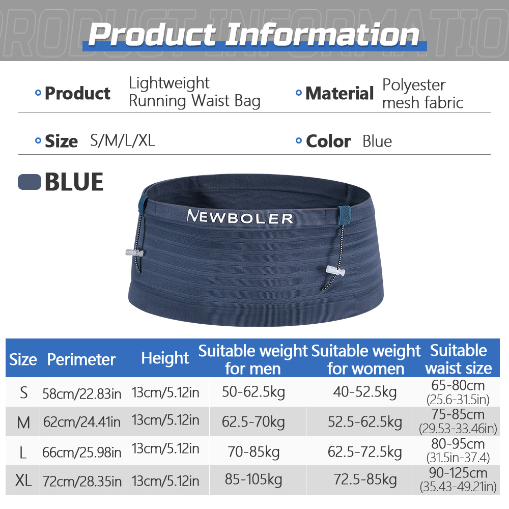 NEWBOLER Elastic Sports Waist  - Running Gear Belt 评论和价格