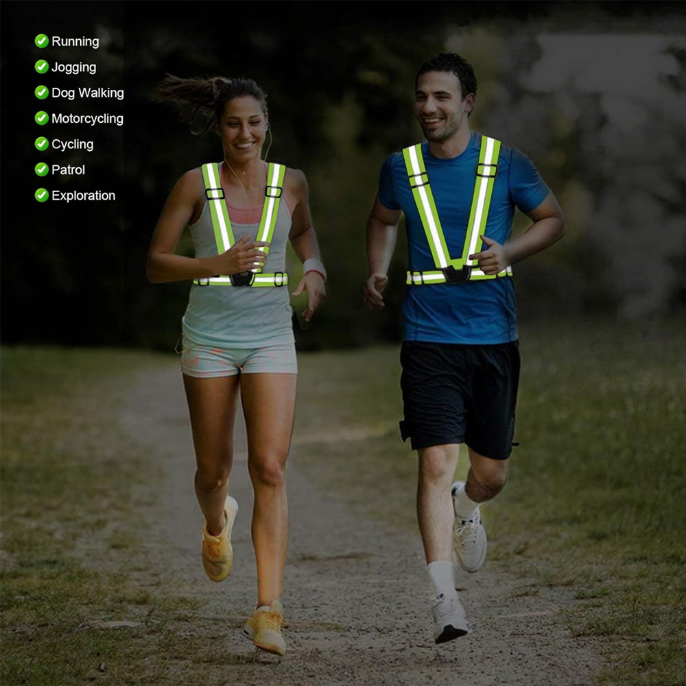 1Pcs Night Running Vest High V - Running Gear Reflective 评论和价格