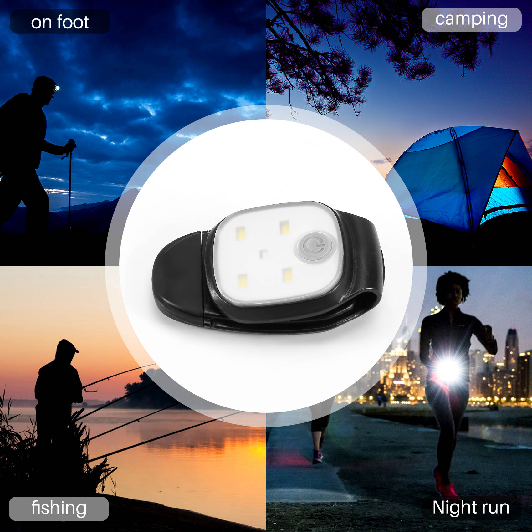 XSXS-Outdoor Night Clip On Run - Running Gear Reflective 评论和价格