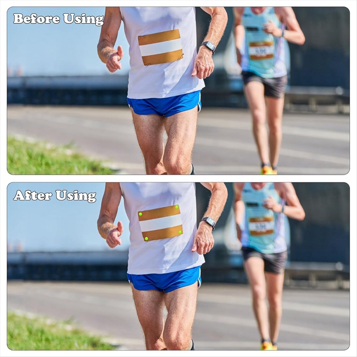 ABJX 12Pcs Running Bib Clips M - Running Gear For Marathon 评论和价格