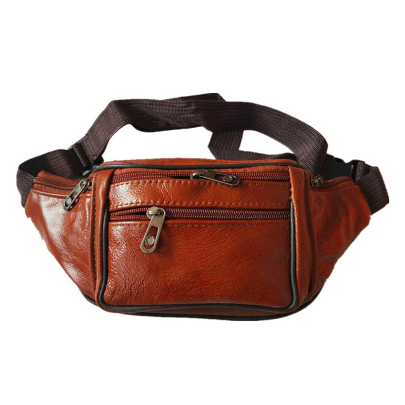 Leather Men Waist Chest Bag Th - Running Gear Belt 评论和价格