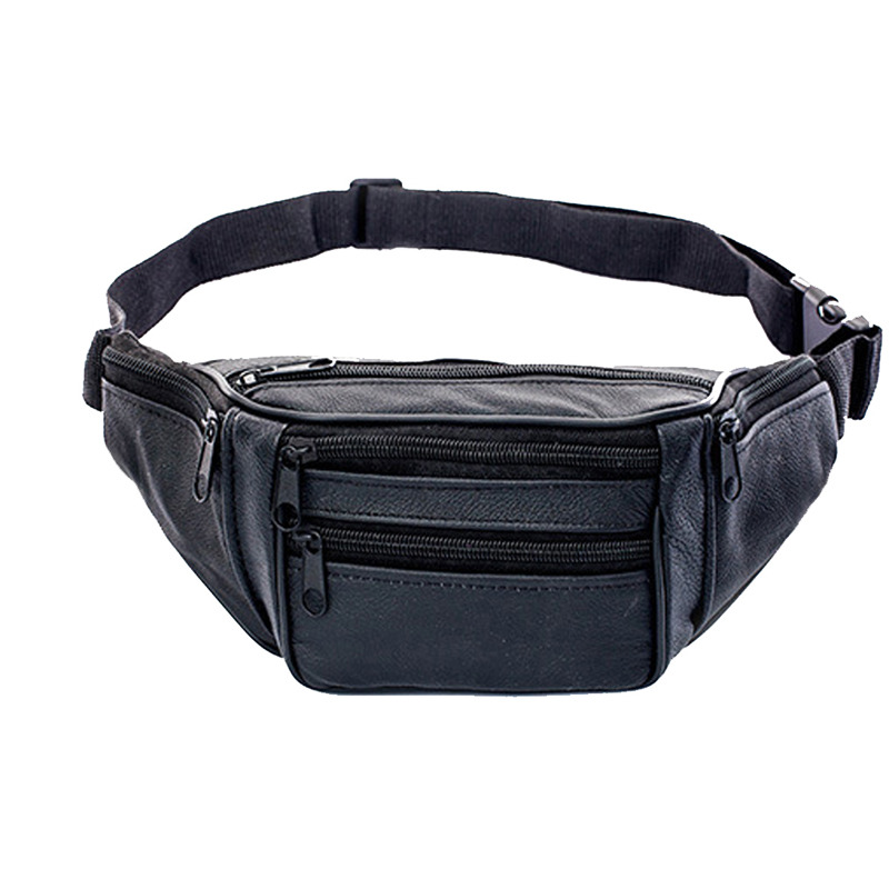 Leather Men Waist Chest Bag Th - Running Gear Belt 评论和价格
